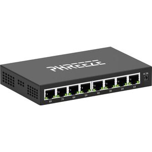 Phreeze Netwerk Switch 8 Poort Gigabit - Internet Splitter - Ethernet Switch - UTP Switch - 10/100/1000 Mbps - Unmanaged