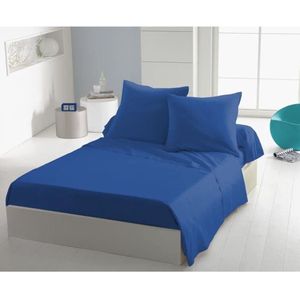 Laken - HOME LINGE PASSION - 180 x 290 cm - 1 persoons - Blauw