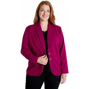 Jas met sjaal in vloeiend breisel