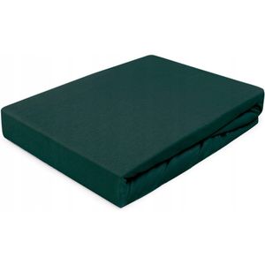 Jersey Hoeslaken 160x200cm - 100% Katoen - Kaki Groen