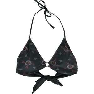 Black Premium by EMP Zwart bikinitopje met Keltische motieven - Dames - S