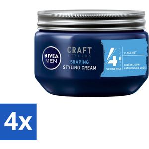 NIVEA MEN - Styling Cream - 150 ml - Voordeelverpakking - 4 stuks