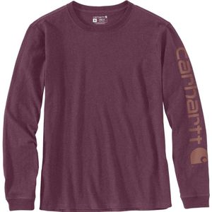 Carhartt Damen Longsleeve Workwear Logo L S T-Shirt Blackberry Heather