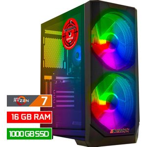 ScreenON - Game Computer / Gaming PC - Ryzen 7 8700G - 1000GB M.2 SSD - 16GB RAM - AMD Radeon 780M - Windows 11