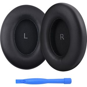 Vervangende Oorkussens voor Sennheiser Momentum 4 Wireless Over-Ear Hoofdtelefoons van MMOBIEL – Memory Foam en Protein PU Koptelefoon Oorkussens - Noise Isolation Earpads – Zwart