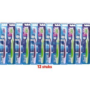 Oral-B Pro 3D Witte tandenborstel medium ( 12 x 1 STUK )