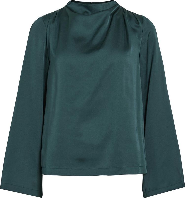 Vila - Vilutto High Neck Top - Blouse - Ponderosa Pine - Dames