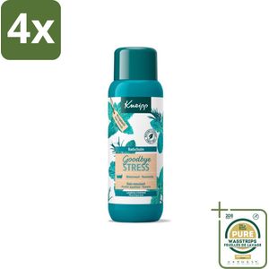 Kneipp - Badschuim - Goodbye Stress - Watermunt & Rozemarijn - 400 ml - Voordeelverpakking - 4 stuks - Stressvermindering - Watermunt