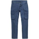 Boston Park - Heren - Boston Park cargobroek Buik-Fit Regular Fit strepen - Jeansblauw - Maat 70