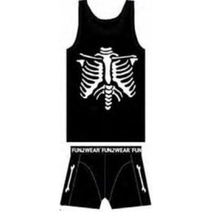 Funderwear Skelet maat 152 Glow in the dark