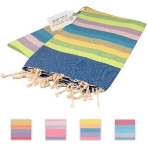 Katoenen Hamamdoek - Gestreept, 90 x 170 cm, Ideaal voor Sauna, Strand en Yoga