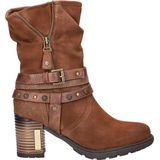 Mustang - Dames Boot - Cognac - Imitatieleer - Met Fake Fur