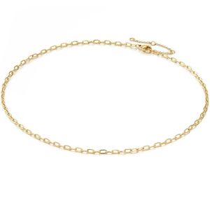 Chic by Lirette - Ketting Staal RVS Subtiele Schakels - Goud - 38+5 cm inc. Sieradenzakje