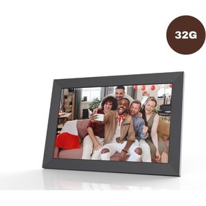 Livista Digitale Fotolijst – 32GB Geheugen – 10.1 inch – Frameo App –HD+ IPS Touchscreen – WiFi Fotokader – Zwart