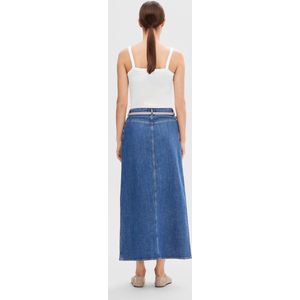 Selected Femme Bella HW Maxi Marine Skirt Medium Blue Denim