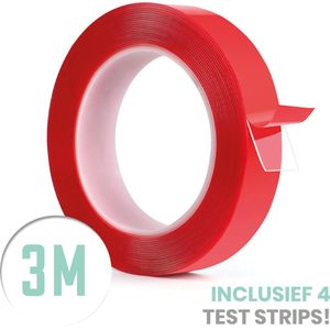 SOLITY® Dubbelzijdig Tape - Montagetape - Extra Sterk - Inclusief Extra’s - Transparant - 3m x 25mm