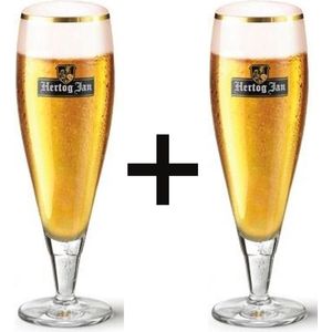 2x Hertog Jan Voet Bierglas 25cl