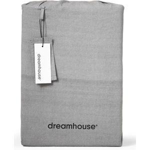 Dreamhouse Denim Washed Dekbedovertrek - 140X200/220 + 1 x kussensloop 60x70 - Antraciet