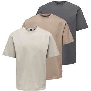 Only & Sons Heren t-shirt 3 pack Onsfred