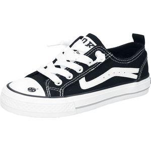 Dockers by Gerli Low Sneaker Sneakers voor kinderen zwart-wit EU 33 - Textiel - Basics