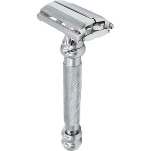 Parker - 99R - Veiligheidsscheermes - Chrome - Lang Handvat - Inclusief 5 Scheermesjes