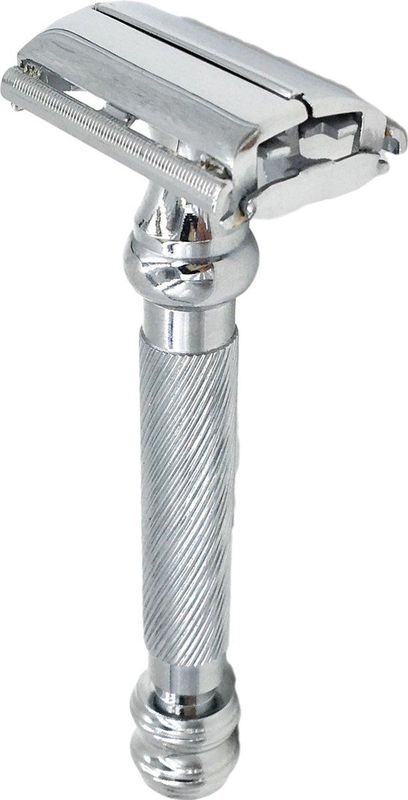 Parker - 99R - Veiligheidsscheermes - Chrome - Lang Handvat - Inclusief 5 Scheermesjes