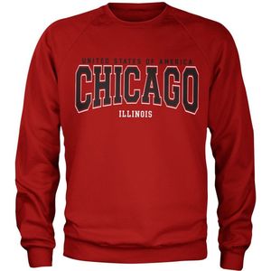Hybris Chicago Illinois Sweatshirt Red-M