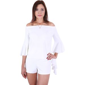 John Zack Ecru short met hoge taille