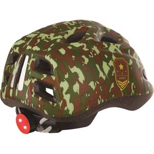 Polisport Junior helm Army (S=52/56) met LED