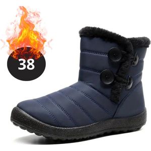 Bovista Snowboots - Sneeuwschoenen - Sneeuwboots - Dames - Wintersport - Ski - Skischoenen - Blauw - 41 - Knopen