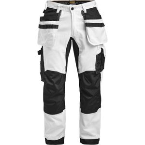 Jobman 2174 Painters' Trousers Core Stretch 65217419 - Wit/zwart - C154