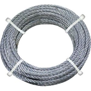 Gevlochten metalen kabel voor rolluiken - Verkrijgbaar in diverse diktes en lengtes