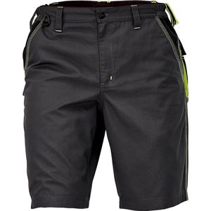 Knoxfield short / werkbroek kort antraciet/geel maat 54