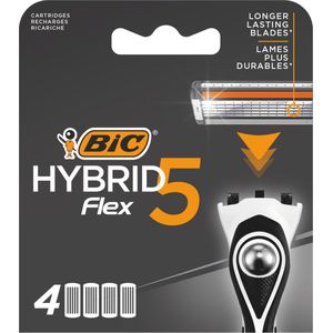 Bic - Hybrid Flex 5 - Scheermesjes - 5 Bladen - Vochtinbrengende Strip