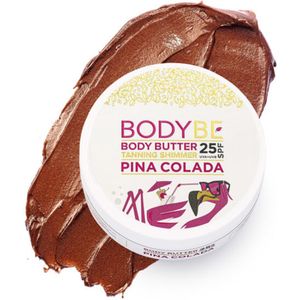 Premium-Body Butter SPF 25 met - Glinsterend Effect -Pina Colada - extreem waterbestendig