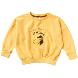 Salted Stories zomer sweater oversized meisjes - abrikoos - Lemons