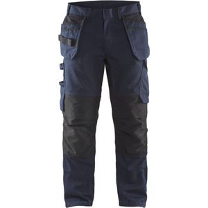 Blaklader Service werkbroek met stretch en spijkerzakken 1496-1330 - Donker marineblauw/Zwart - D84