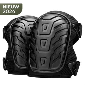 Professionele Traagschuim Kniebeschermers - Oranje - Set voor Stratenmaker en Bouw