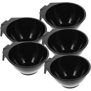 5 stuks mengkommen - accessoires voor haarkleurmiddel - gereedschap voor het verven van haar - schalen voor haarverf - mengkommen voor haarkleuren - PP - willekeurige kleuren