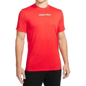 Nike - Pro - Training Shirt - Zwart - Polyester/Katoen - Dri-FIT Technologie