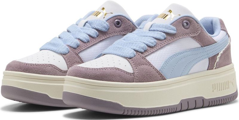 PUMA Rebound Femme Memoires Jr Meisjes Sneakers - PUMA White-Haute Tropic-Plum Jam