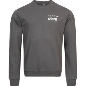 Jeep - Sweatshirt - Heren - Katoen - Met Fleece - Ronde Hals