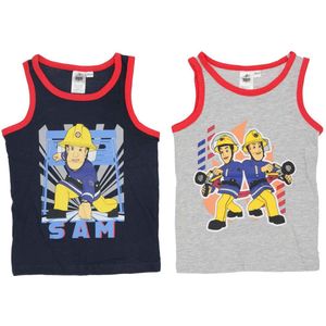Brandweerman Sam Onderhemd - Set van 2 stuks - Maat 98/104