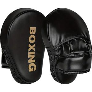 Nivard Bokshandschoenen - Kickboks Handschoenen - Boxing Gloves Set - Vecht Handschoenen - Heren - Dames - Doelwit - Zwart-Goud