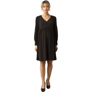 Envie de fraise - Zwart - Crкpe Zwangerschapsjurk - Kanten Rug