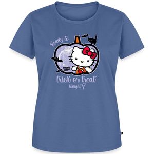 Hello Kitty Halloween Trick Of Treat Premium T Shirt Dames