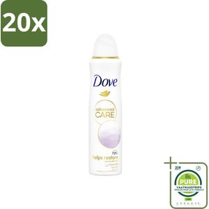 20 x Dove – Deodorant Spray – Clean Touch – 150 ml - Grootverpakking - Anti-transpirant - Deodorant Spray - Zweetbestendig - Geurbestendig - Huidverzorgend