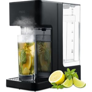 MOA Heetwaterdispenser - 45-100°C - 100/200/300/400 ml - Melkfunctie - BPA-vrij - 2.7L – Zwart