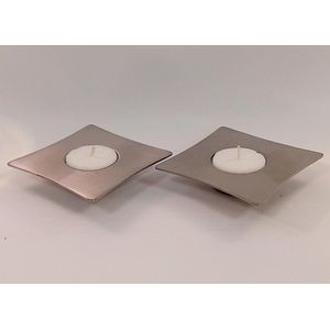 Waxinelichthouder-Waxinelicht-geborsteld-staal-sfeerverlichting
