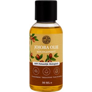 Jojoba Olie 50ml - Puur en koudgeperst - Onbewerkt - Biologisch - 100% Natuurlijk - Jojobaolie voor Huid en Haar - Huidolie - Massageolie - Haarolie